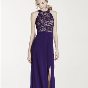 Iris/Nude Formal Prom Dress from Morgan&Co.